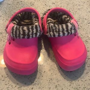Toddler girls winter crocs